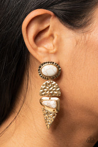 Earthy Extravaganza Gold Post Earring