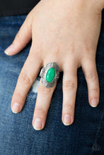 Load image into Gallery viewer, Taj Mahal Trendsetter Green Ring
