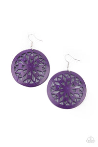 Ocean Canopy Purple Earring