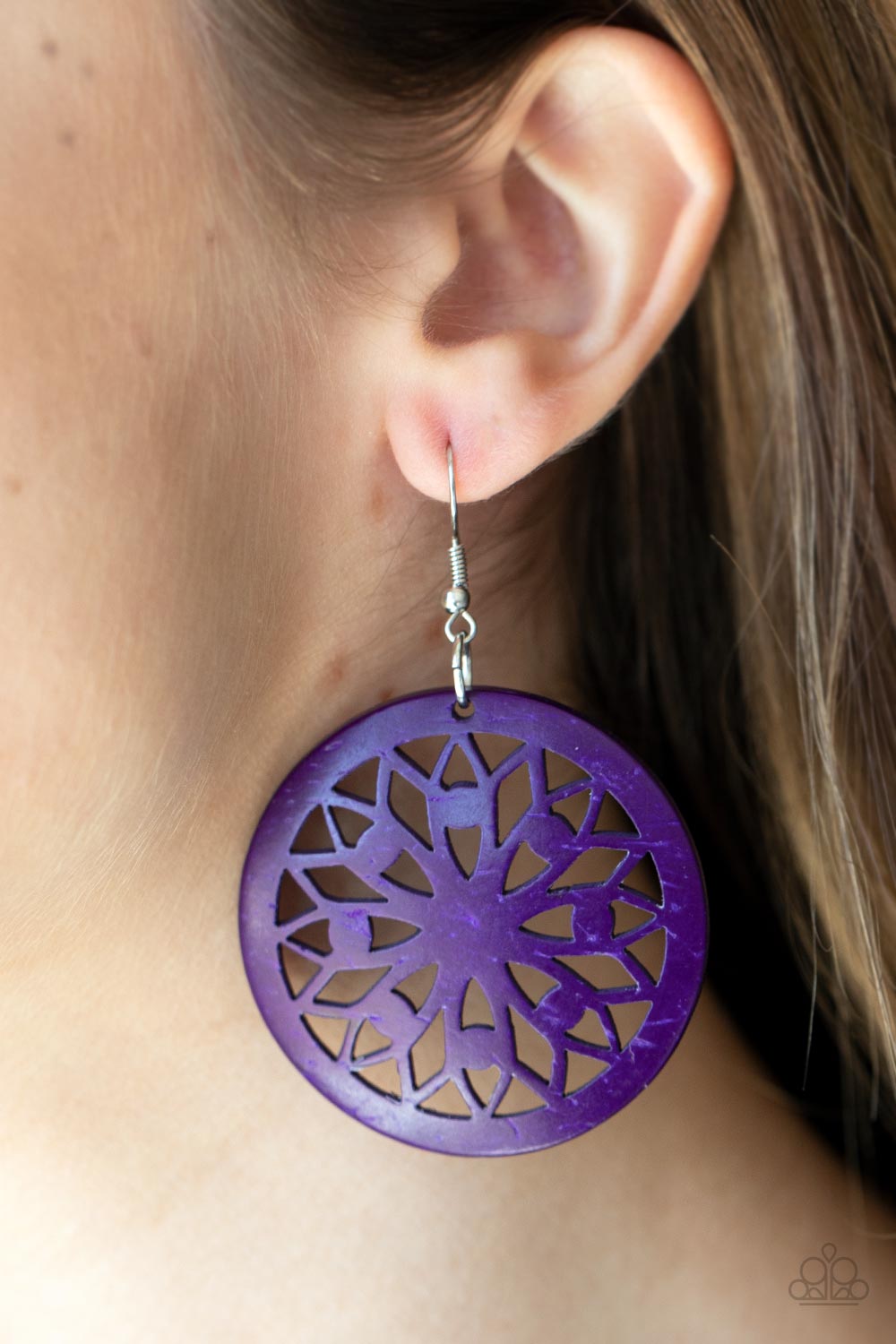 Ocean Canopy Purple Earring