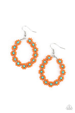 Load image into Gallery viewer, Festive Flower Child Orange Earring
