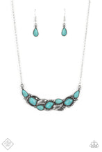 Load image into Gallery viewer, Cottage Garden Blue Necklace
