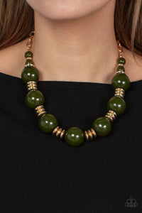 Race to the POP Green Necklace