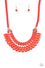 Load image into Gallery viewer, All Across The GLOBETROTTER Red Necklace
