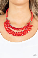 Load image into Gallery viewer, All Across The GLOBETROTTER Red Necklace
