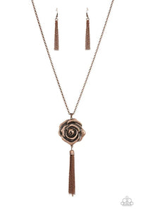 Rosy Redux Brass Necklace