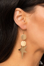 Load image into Gallery viewer, Star Bizarre Gold Earring
