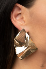 Load image into Gallery viewer, Modern Maverick Gold Earring
