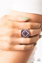 Load image into Gallery viewer, Amplified Aztec Purple Ring
