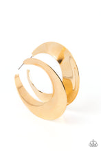 Load image into Gallery viewer, Power Curves Gold Hoop Earrings
