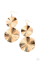 Load image into Gallery viewer, In Your Wildest FAN-tasy Gold Earring
