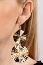 Load image into Gallery viewer, In Your Wildest FAN-tasy Gold Earring
