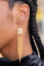 Load image into Gallery viewer, Dramatically Deco Gold Earring
