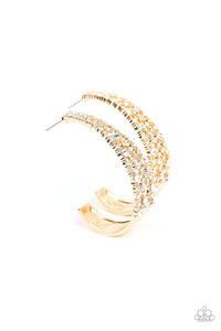 Cold As Ice Gold Hoop Earring