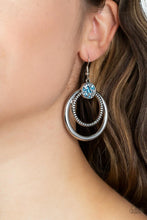 Load image into Gallery viewer, Spun Out Opulence Blue Earring
