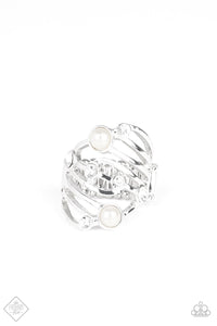 Dancing Diamonds White Ring