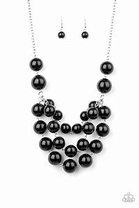 Miss Pop-YOU-larity Black Necklace