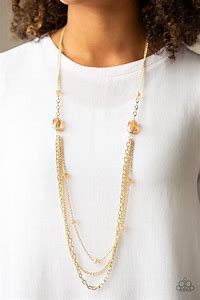 Dare To Dazzle Gold Necklace