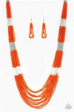 Load image into Gallery viewer, Let It Bead Orange Necklace
