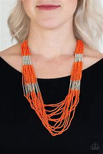 Load image into Gallery viewer, Let It Bead Orange Necklace
