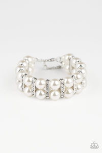 Glowing Glam White Bracelet