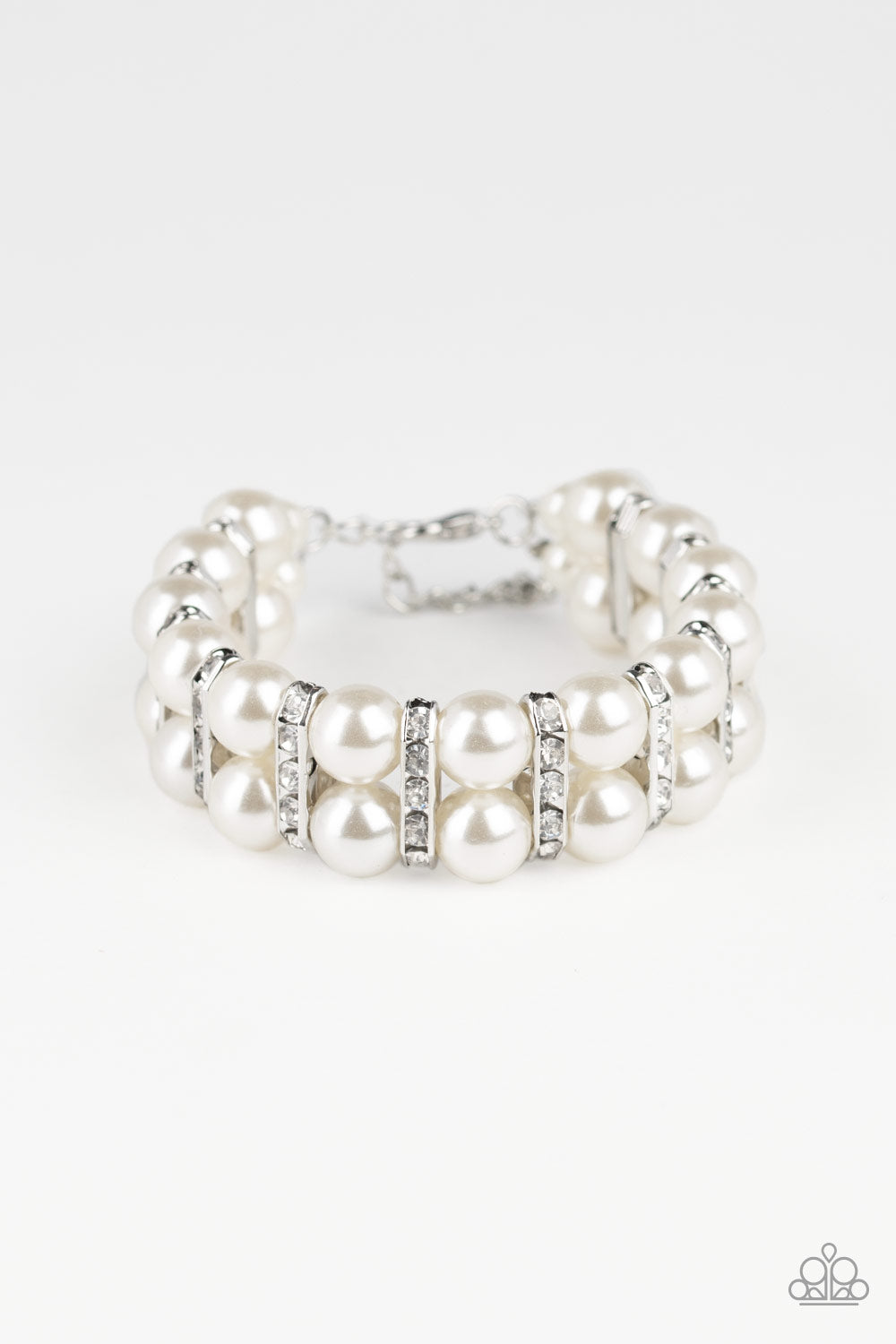 Glowing Glam White Bracelet