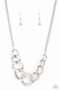 Bombshell Bling White Necklace