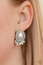 Load image into Gallery viewer, Castle Cameo White Earrings
