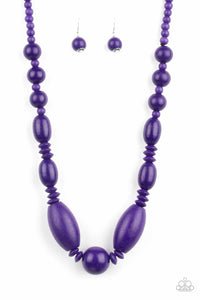 Summer Breezin' Purple Necklace