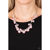 Load image into Gallery viewer, Tearoom Gossip Pink Necklace
