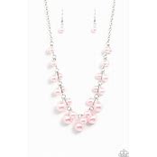 Load image into Gallery viewer, Tearoom Gossip Pink Necklace
