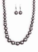 Load image into Gallery viewer, You Had Me At Pearls Black Necklace
