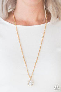 Million Dollar Drop Gold  Necklace