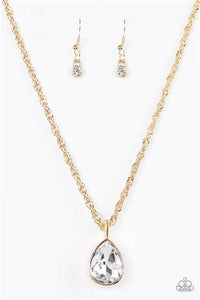 Million Dollar Drop Gold  Necklace